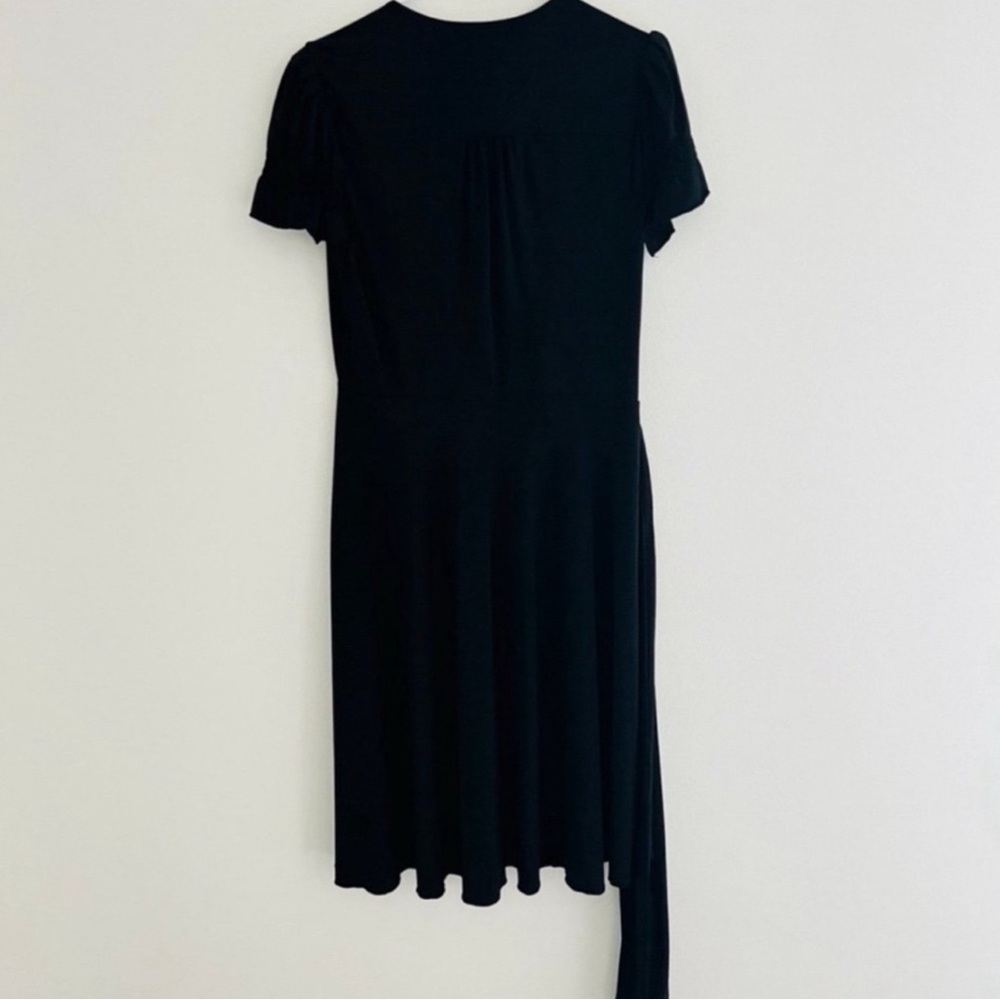 Vintage 90s ICE Black Midi Dress 14 - Picture 5 of 5